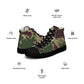 South Vietnamese Starburst CAMO Mens high top canvas shoes - High Top Canvas Shoes