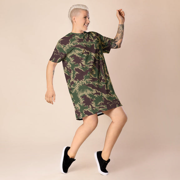 South Vietnamese Starburst CAMO T-shirt dress - T-Shirt Dresses