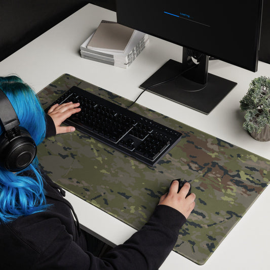 Spanish M09 Ejercito Pixelado Boscoso (Woodland) CAMO Gaming mouse pad - 36″×18″ - Mouse Pad