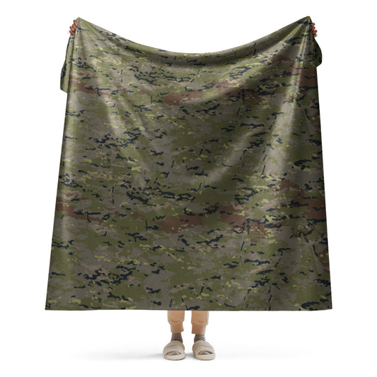 Spanish M09 Ejercito Pixelado Boscoso (Woodland) CAMO Sherpa blanket - 60″×80″ - Blanket