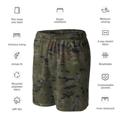 Spanish M09 Ejercito Pixelado Boscoso (Woodland) CAMO Unisex mesh shorts - Mesh Shorts