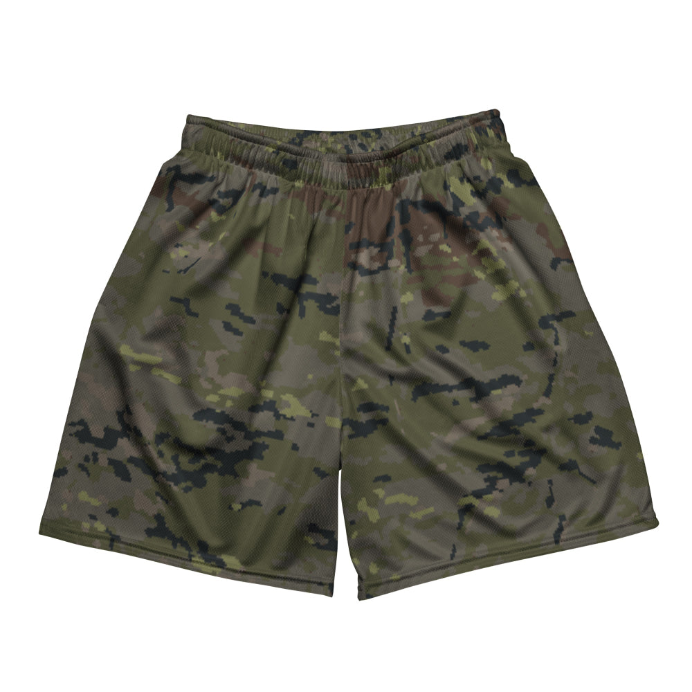 Spanish M09 Ejercito Pixelado Boscoso (Woodland) CAMO Unisex mesh shorts - 2XS - Mesh Shorts