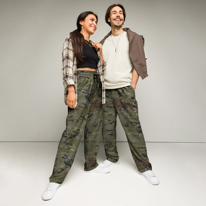 Spanish M09 Ejercito Pixelado Boscoso (Woodland) CAMO Wide-leg joggers - 2XS - Unisex Joggers