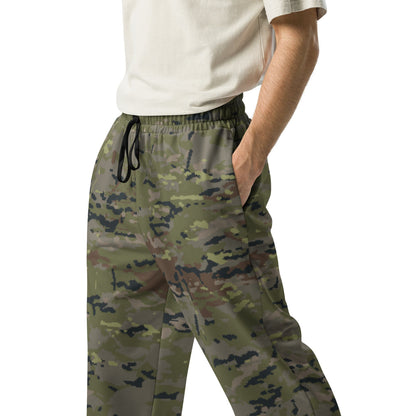 Spanish M09 Ejercito Pixelado Boscoso (Woodland) CAMO Wide-leg joggers - Unisex Joggers