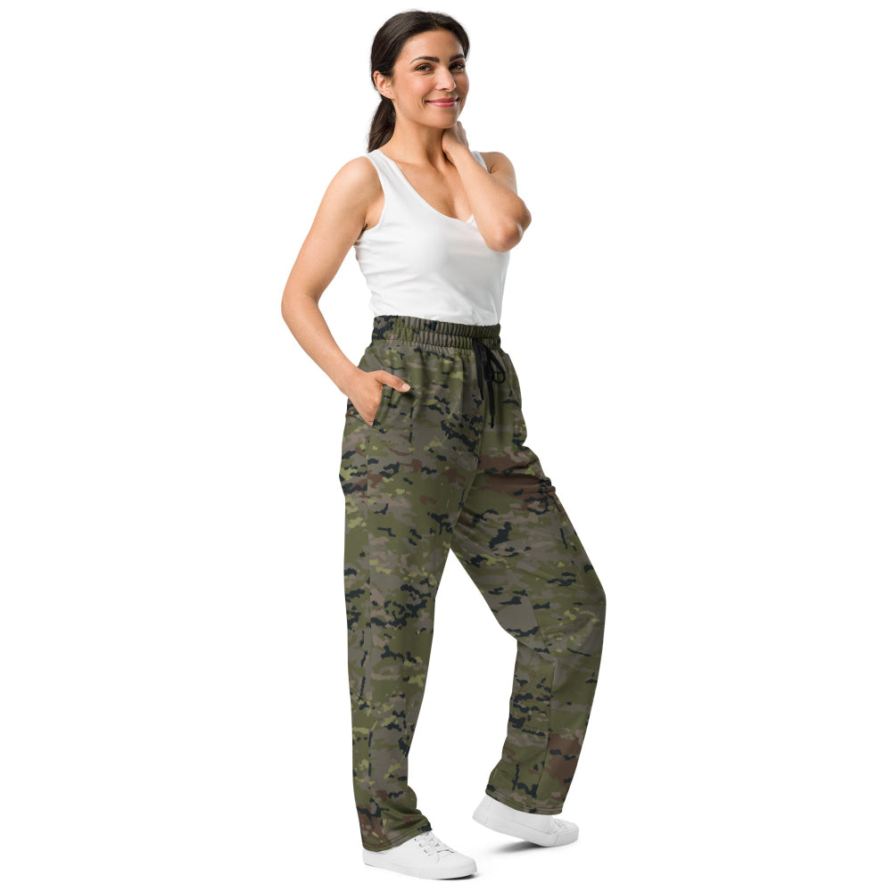 Spanish M09 Ejercito Pixelado Boscoso (Woodland) CAMO Wide-leg joggers - Unisex Joggers