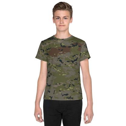 Spanish M09 Ejercito Pixelado Boscoso (Woodland) CAMO Youth crew neck t-shirt - 8 - Crew Neck T-shirt