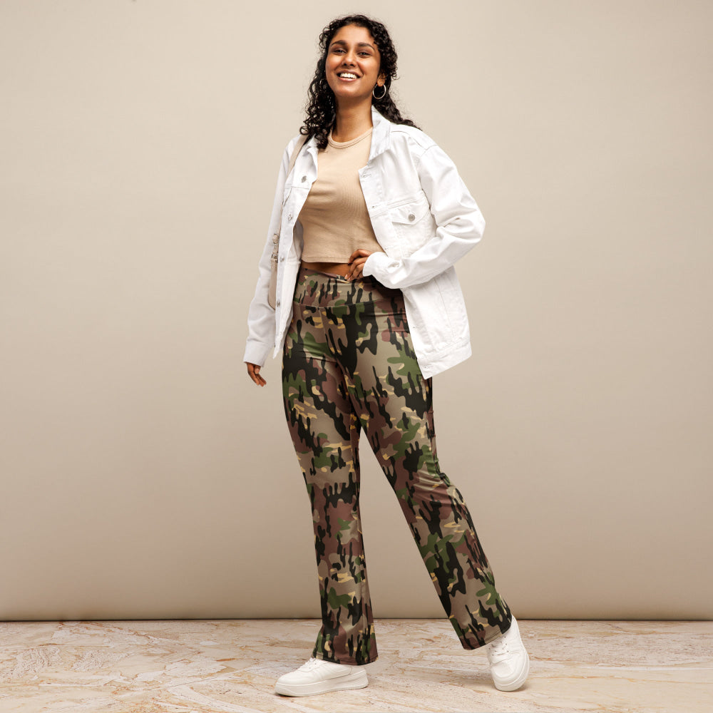 Spanish Rocosos Guerrillero CAMO Flare leggings - Womens Leggings