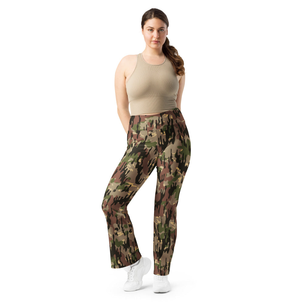 Spanish Rocosos Guerrillero CAMO Flare leggings - Womens Leggings