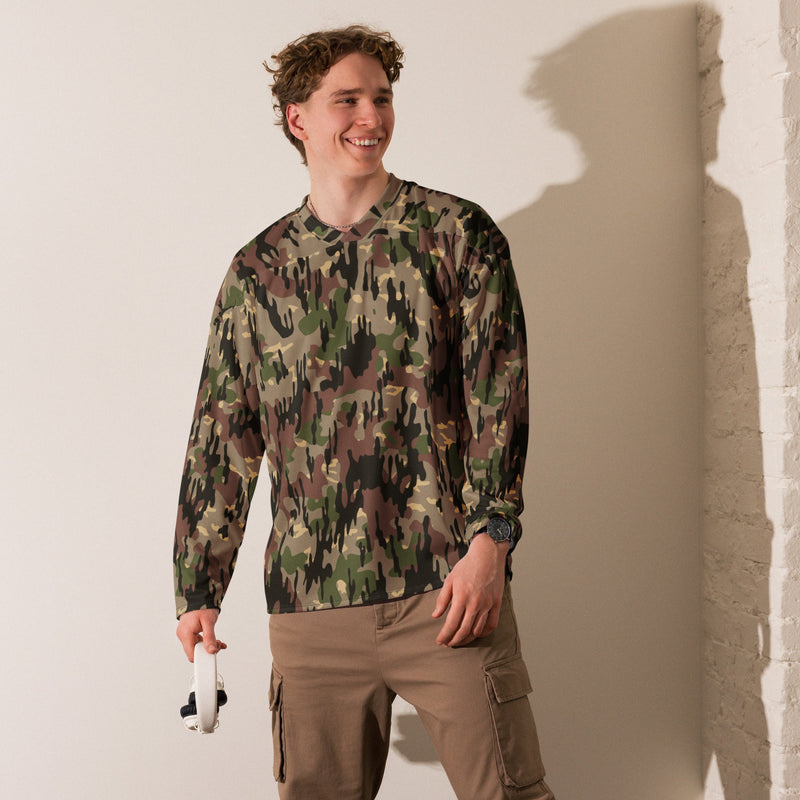 Rocosos Spanish Guerrillero CAMO Unisex Hockey Fan Jersey