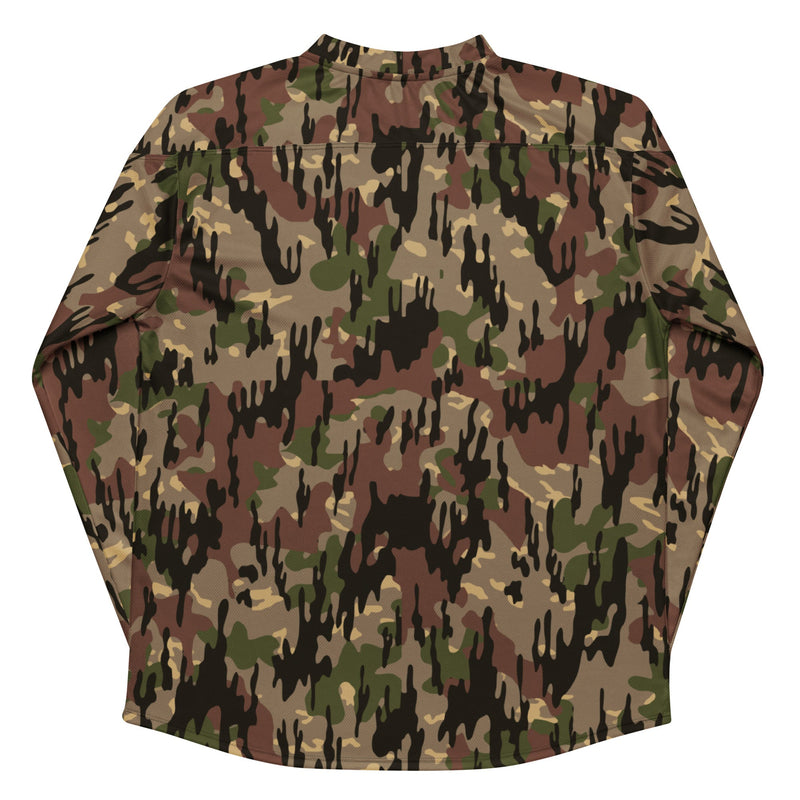 Rocosos Spanish Guerrillero CAMO Unisex Hockey Fan Jersey