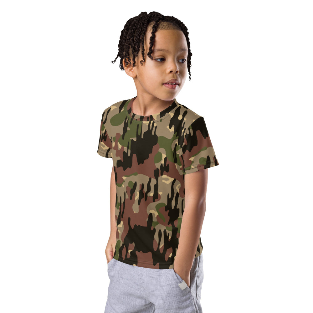 Spanish Rocosos Guerrillero CAMO Kids crew neck t-shirt - Crew Neck T-shirt