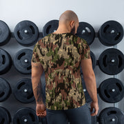 Rocosos Spanish Guerrillero CAMO Mens Athletic T-Shirt - Shirt