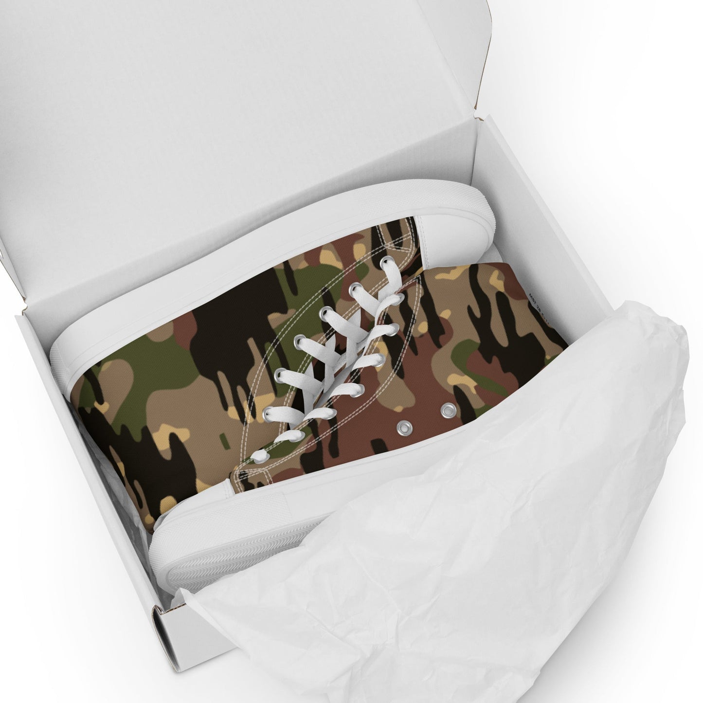 Spanish Rocosos Guerrillero CAMO Mens high top canvas shoes - High Top Canvas Shoes