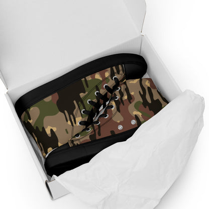 Spanish Rocosos Guerrillero CAMO Mens high top canvas shoes - High Top Canvas Shoes