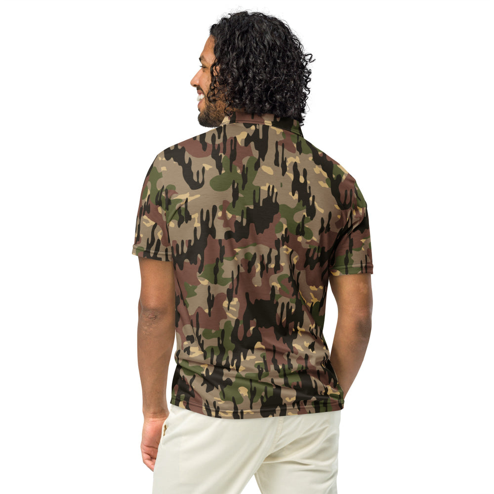 Spanish Rocosos Guerrillero CAMO Men’s slim fit polo - Mens Slim Fit Polo