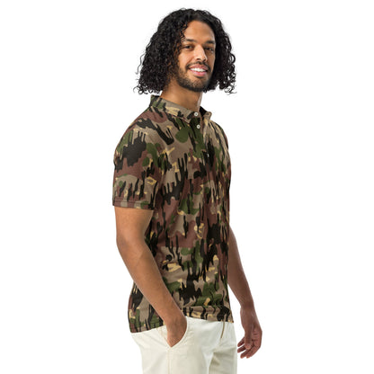 Spanish Rocosos Guerrillero CAMO Men’s slim fit polo - Mens Slim Fit Polo