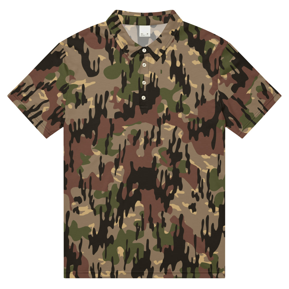 Spanish Rocosos Guerrillero CAMO Men’s slim fit polo - XS - Mens Slim Fit Polo