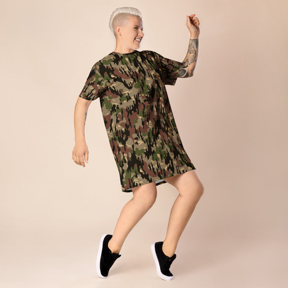 Spanish Rocosos Guerrillero CAMO T-shirt dress - Womens T-Shirt Dress