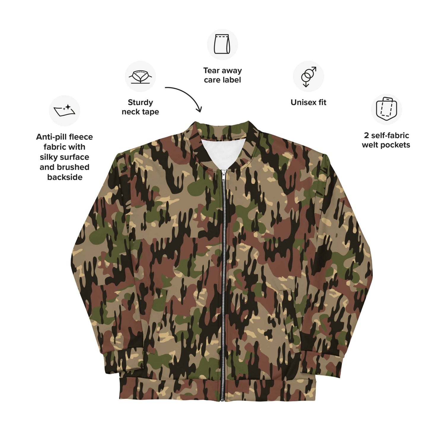 Spanish Rocosos Guerrillero CAMO Unisex Bomber Jacket - Jackets