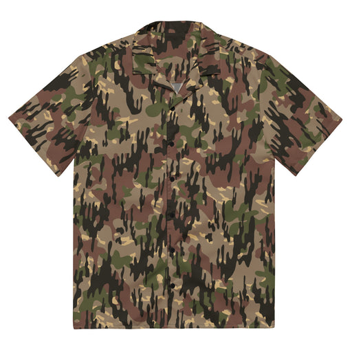 Rocosos Spanish Guerrillero CAMO Unisex Short-Sleeve Button Shirt - 2XS - Button-Up