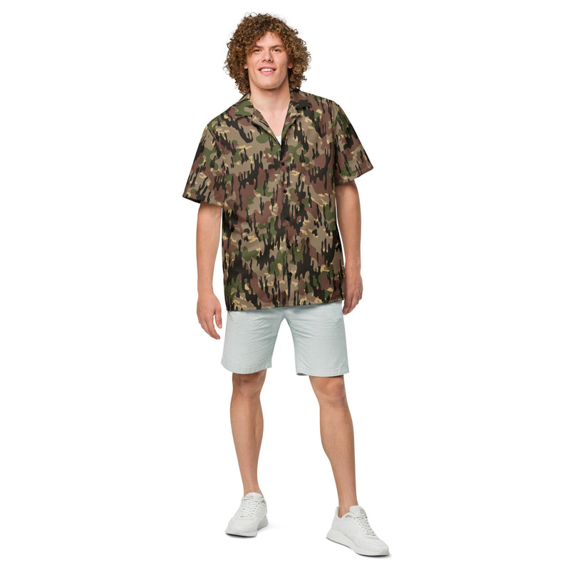 Rocosos Spanish Guerrillero CAMO Unisex Short-Sleeve Button Shirt - Button-Up