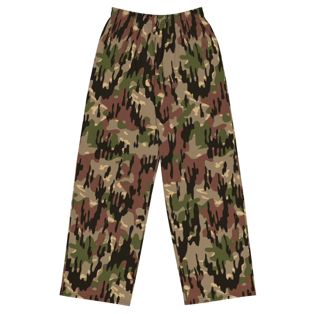 Spanish Rocosos Guerrillero CAMO unisex wide-leg pants - 2XS - Unisex Wide-Leg Pants