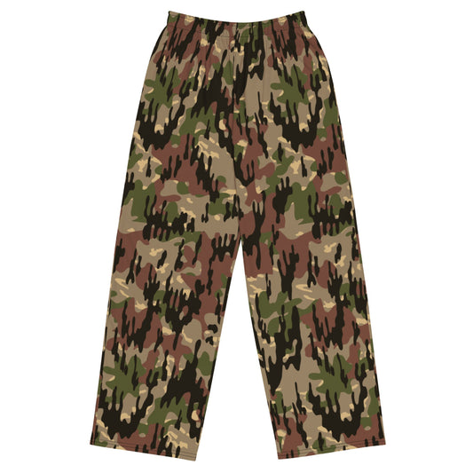 Spanish Rocosos Guerrillero CAMO unisex wide-leg pants - 2XS - Unisex Wide-Leg Pants