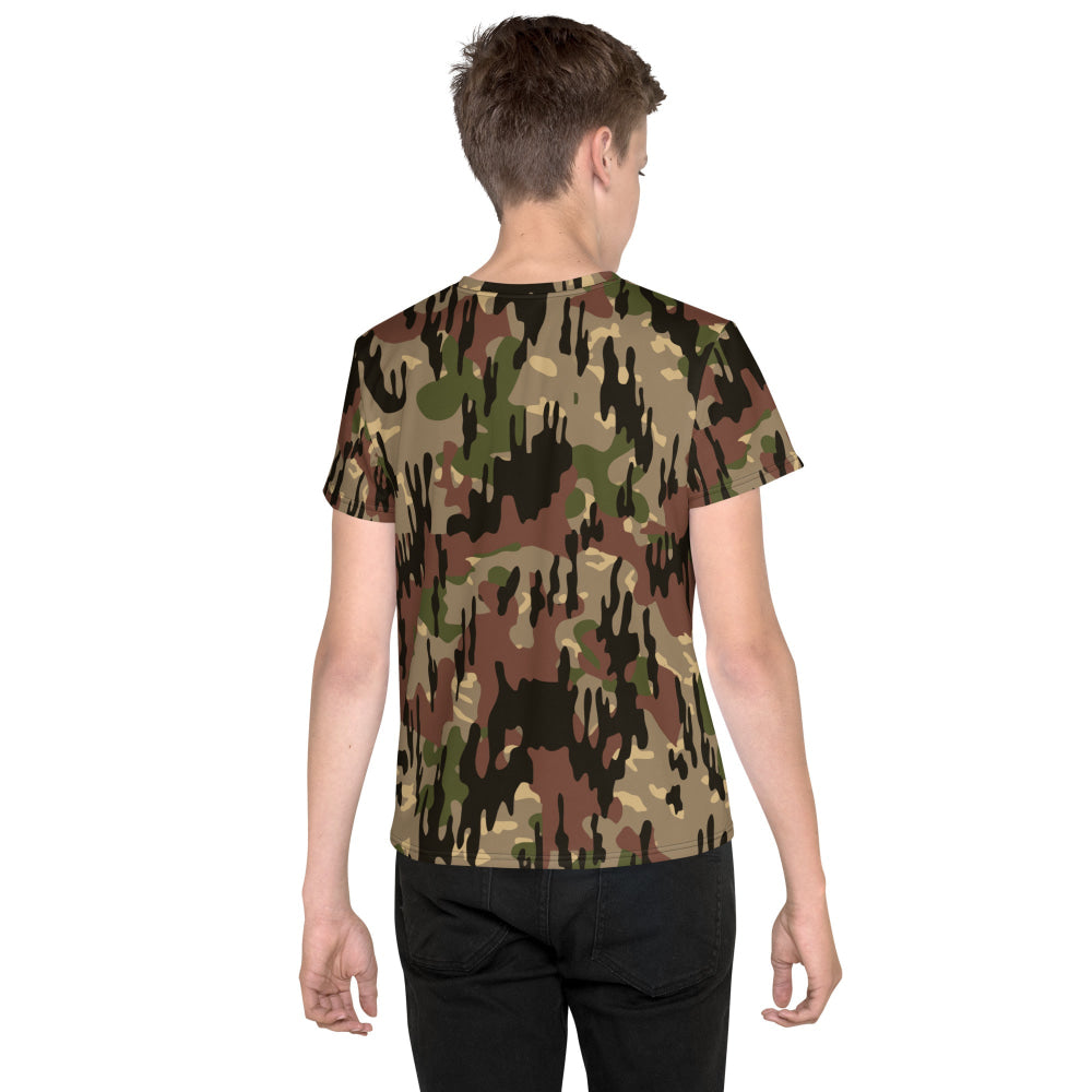 Spanish Rocosos Guerrillero CAMO Youth crew neck t-shirt - Crew Neck T-shirt