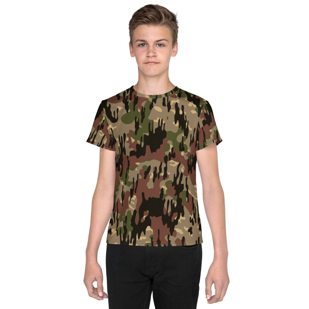 Spanish Rocosos Guerrillero CAMO Youth crew neck t-shirt - 8 - Crew Neck T-shirt