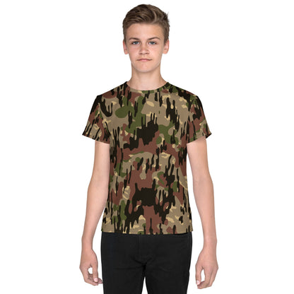 Spanish Rocosos Guerrillero CAMO Youth crew neck t-shirt - 8 - Crew Neck T-shirt