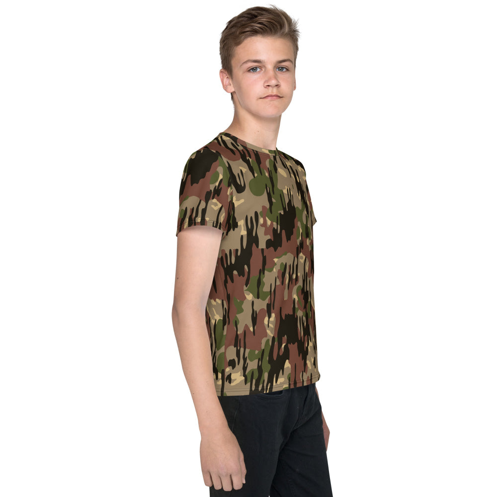 Spanish Rocosos Guerrillero CAMO Youth crew neck t-shirt - Crew Neck T-shirt