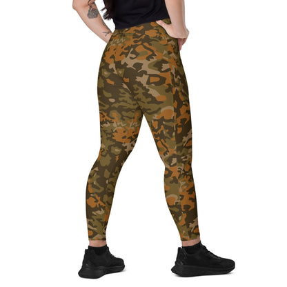 Spanish Sahara CAMO Leggings with pockets - 2XS - Womens With Pockets