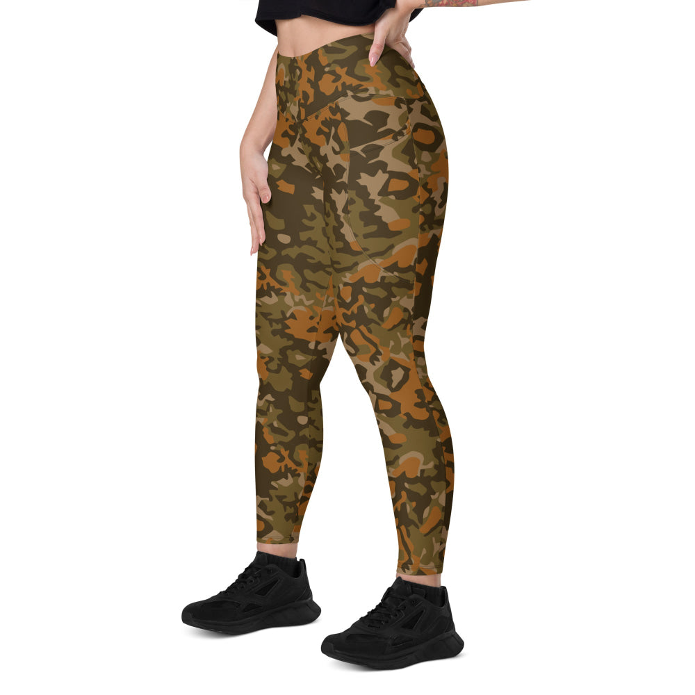 Spanish Sahara CAMO Leggings with pockets - Womens With Pockets