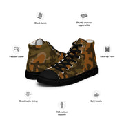 Sahara Spanish CAMO Mens High-Top Canvas Shoes