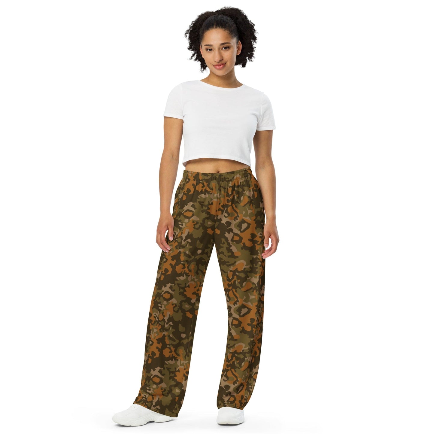 Spanish Sahara CAMO unisex wide-leg pants - Unisex Wide-Leg Pants