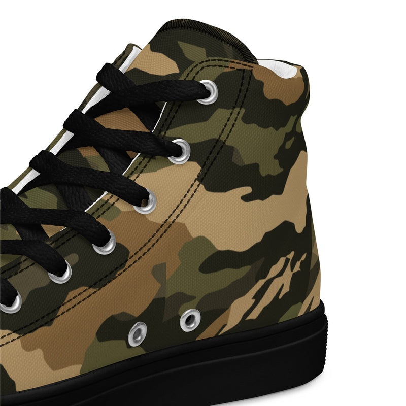 Spearpoint Vanguard Multi-Terrain CAMO Mens High-Top Canvas Shoes