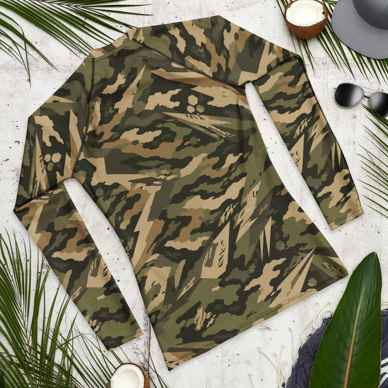Spearpoint Vanguard Multi-Terrain CAMO Mens Long-Sleeve Rash Guard - LS