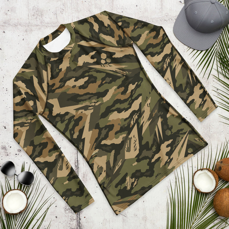 Spearpoint Vanguard Multi-Terrain CAMO Mens Long-Sleeve Rash Guard - LS