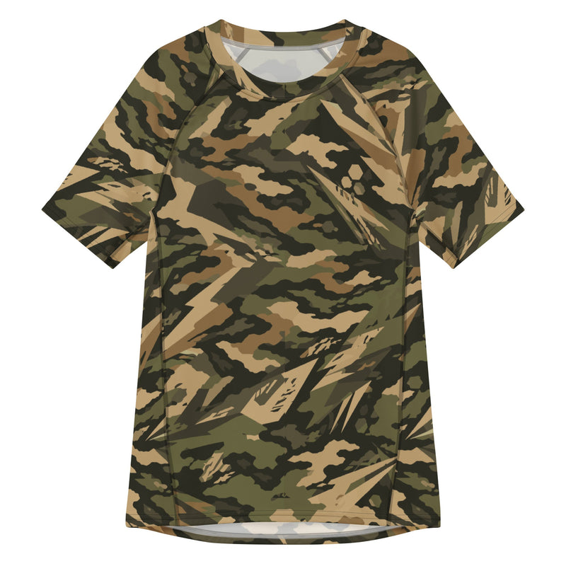 Spearpoint Vanguard Multi-Terrain CAMO Mens Short-Sleeve Rash Guard - 2XS - SS