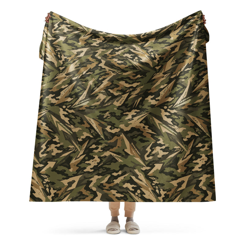 Spearpoint Vanguard Multi-Terrain CAMO Sherpa Blanket - 60″×80″