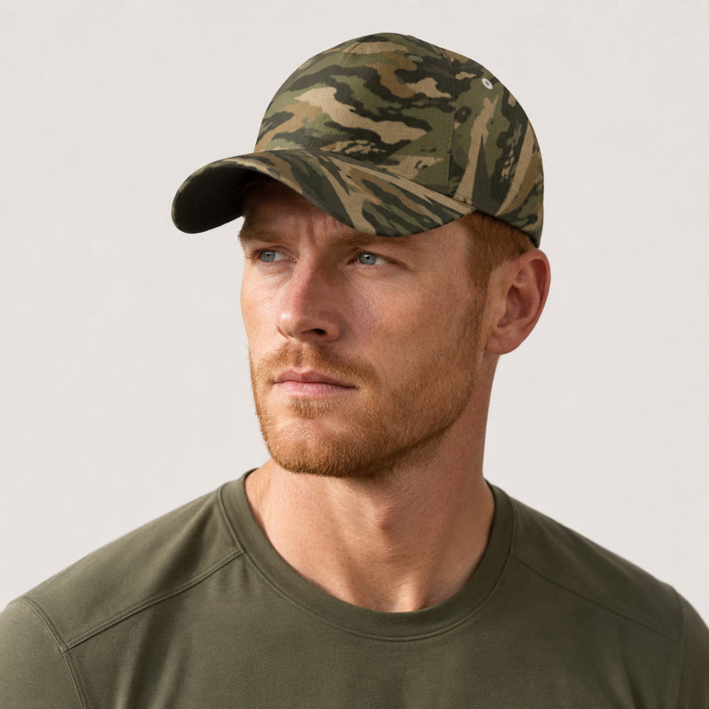 Spearpoint Vanguard Multi-Terrain CAMO Snapback Ball Cap - U / White - Head