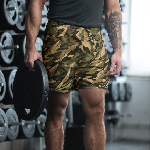 Spearpoint Vanguard Multi-Terrain CAMO Unisex Athletic Long Shorts - 2XS