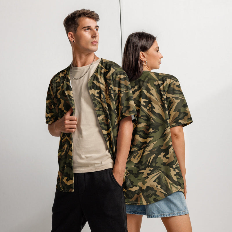 Spearpoint Vanguard Multi-Terrain CAMO Unisex Baseball Jersey - 2XS