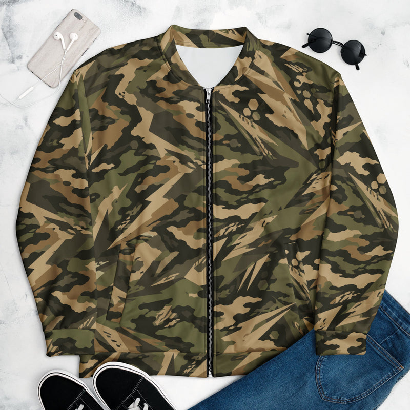 Spearpoint Vanguard Multi-Terrain CAMO Unisex Bomber Jacket - XS