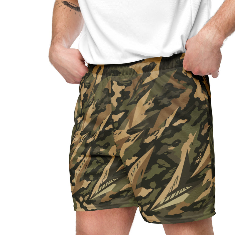 Spearpoint Vanguard Multi-Terrain CAMO Unisex Mesh Shorts