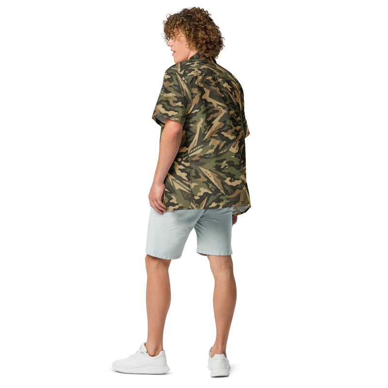 Spearpoint Vanguard Multi-Terrain CAMO Unisex Short-Sleeve Button Shirt - Button-Up