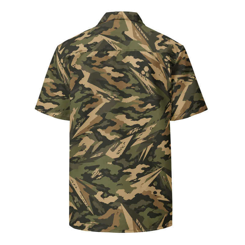 Spearpoint Vanguard Multi-Terrain CAMO Unisex Short-Sleeve Button Shirt - Button-Up