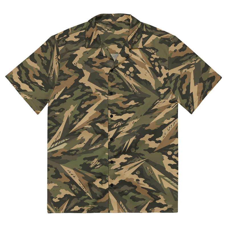Spearpoint Vanguard Multi-Terrain CAMO Unisex Short-Sleeve Button Shirt - 2XS - Button-Up