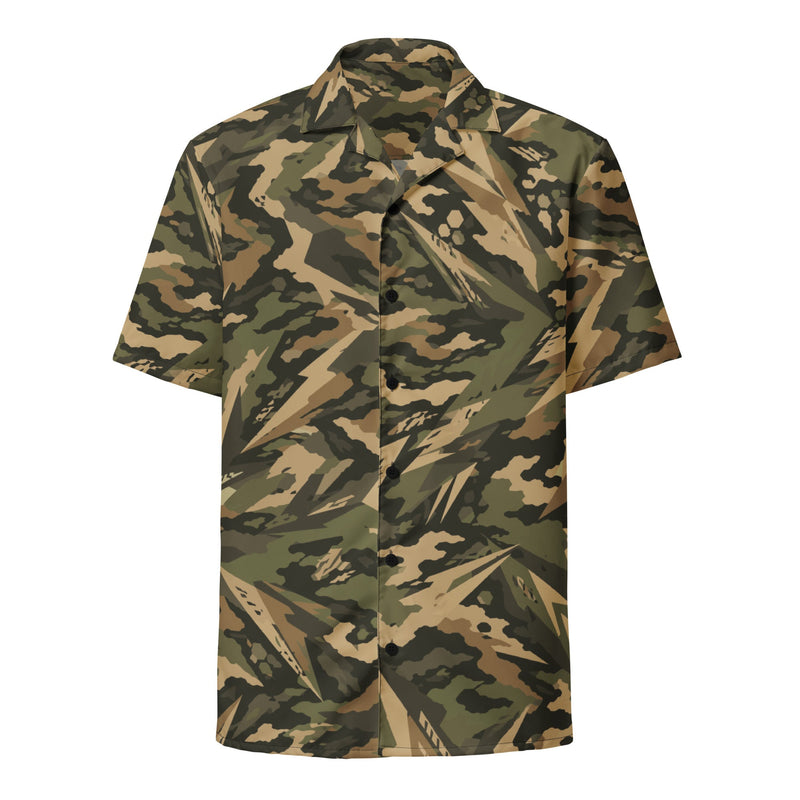 Spearpoint Vanguard Multi-Terrain CAMO Unisex Short-Sleeve Button Shirt - Button-Up