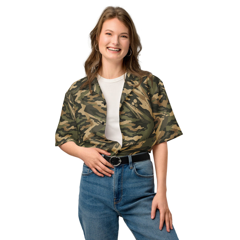 Spearpoint Vanguard Multi-Terrain CAMO Unisex Short-Sleeve Button Shirt - Button-Up